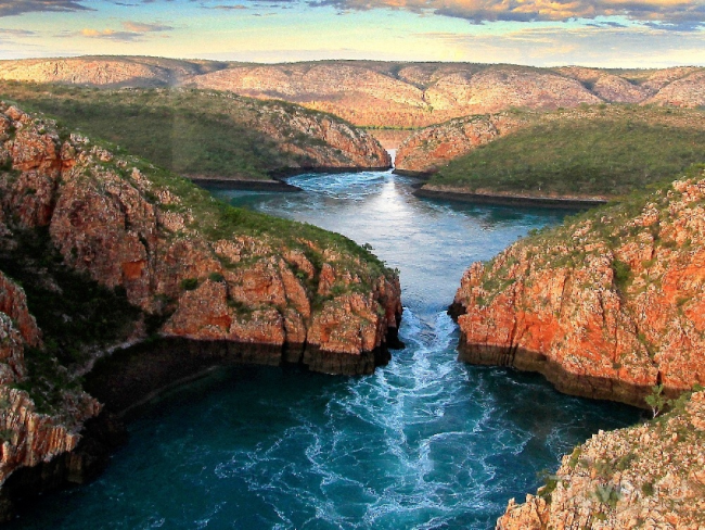 Чудо Австралии — горизонтальные водопады