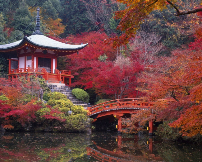 Волшебный монастырь в Киото, Япония