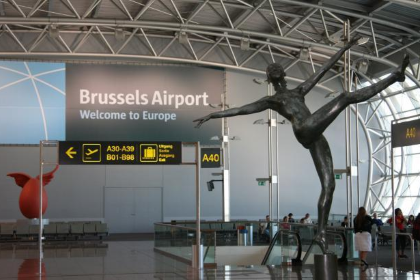 Аэропорт Брюсселя - очереди на входе