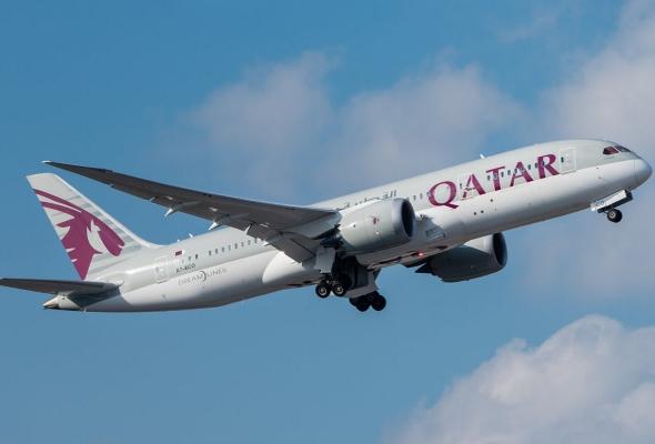 Первый авиарейс Qatar Airways приземлился в Киеве