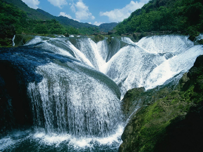 Водопад Yinlianzhuitan, Китай