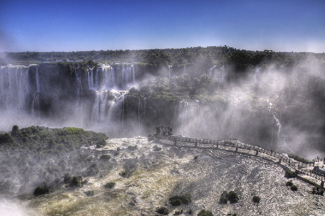Смотровая площадка над водопадами Игуасу