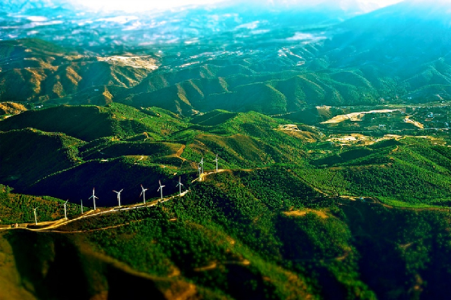  Ветряные мельницы в горах Испании