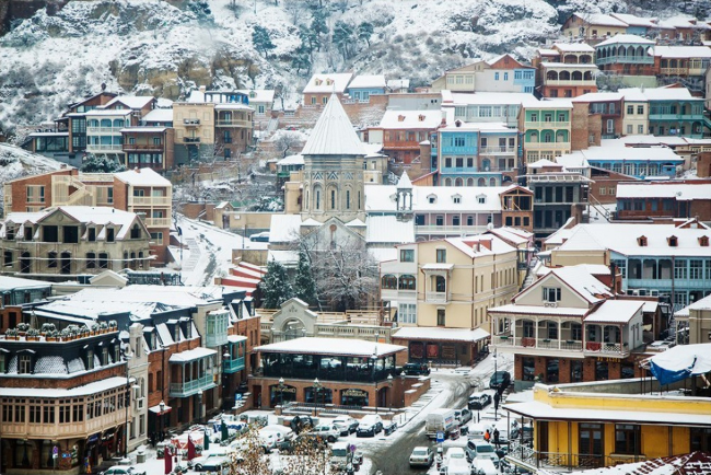  Тбилиси зимой.