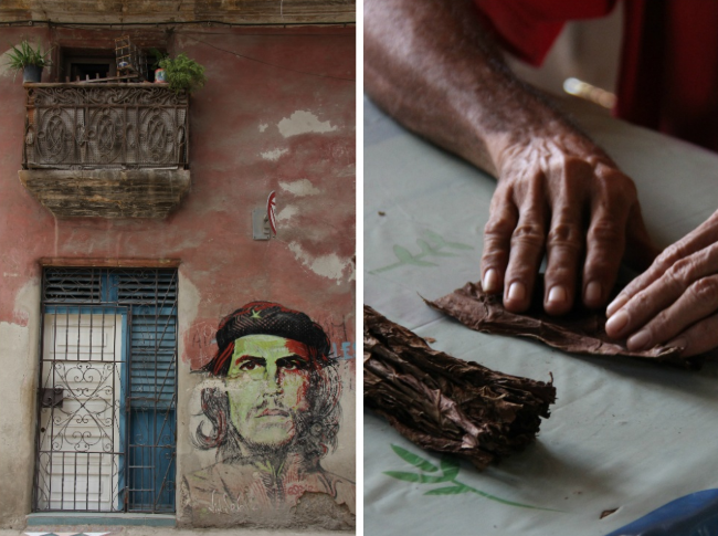 Неоспоримые символы Кубы — Эрнесто Че Гевара и кубинские сигары.