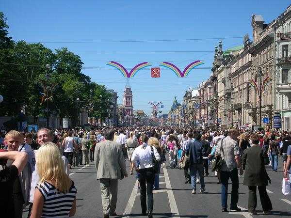 Парад на Невском проспекте