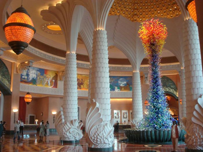 Холл отеля Atlantis The Palm