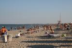 Пляж в городке Кьоджа (Chioggia), неподалеку от Венеции. 