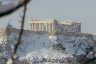 Небывалые холода установились в Греции
