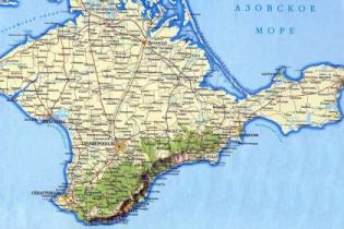 Выпущены карты Крыма с несуществующими маршрутами